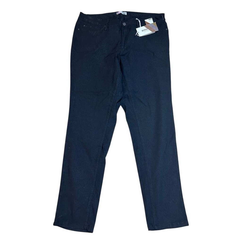 YMI Jeans USA Womens 3X‎ Black Forever Color Skinny Stretch Pants New